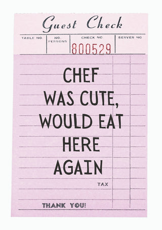 Chef war niedlich print