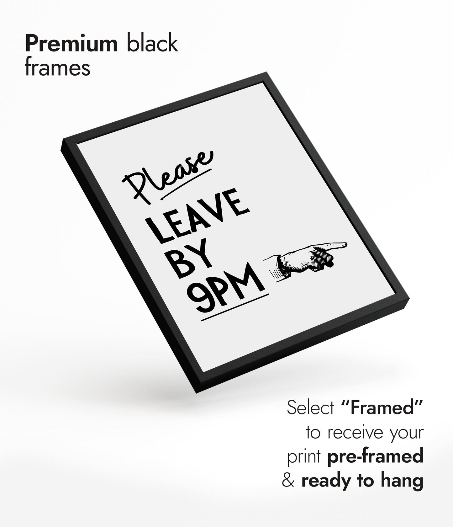 Bitte verlassen Sie bis 21 Uhr, Black