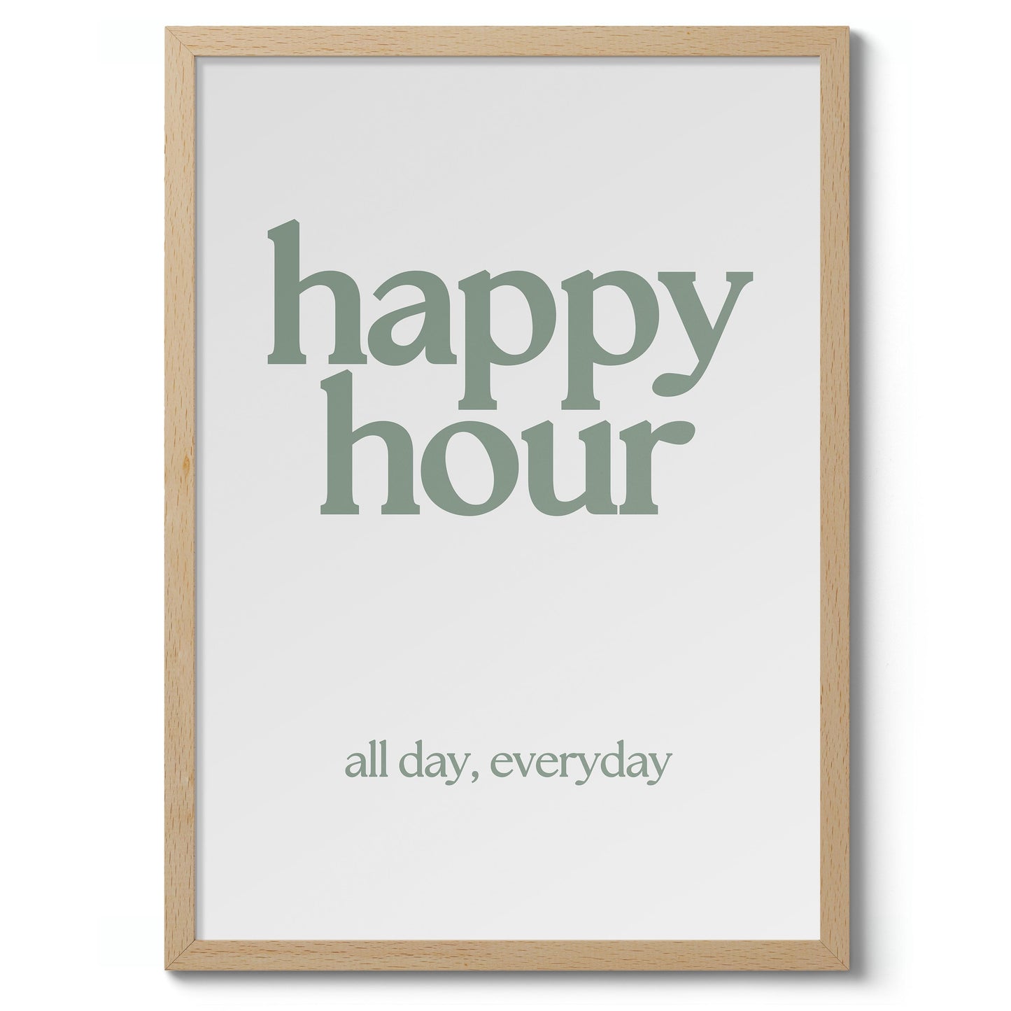 Heure Heureuse, Vert