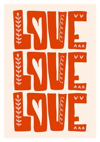 Love, Love, Love print