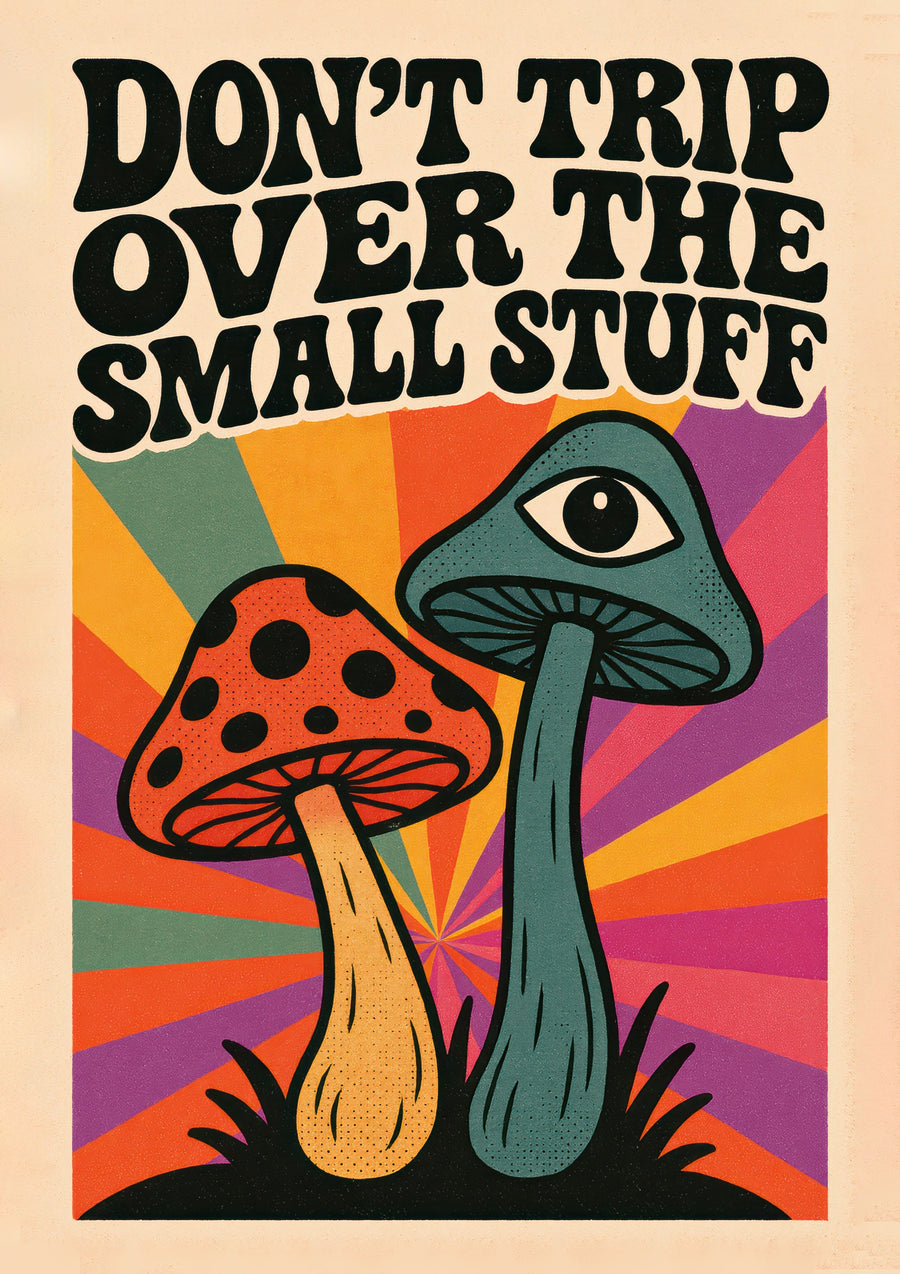 Don't Trip Over the Small Stuff - Print Only frame