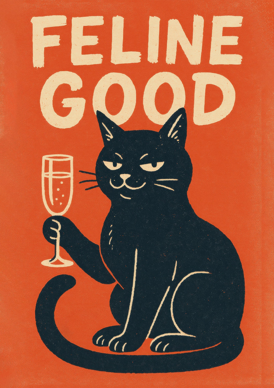 Feline Good - Print Only frame