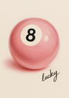 Lucky 8 print