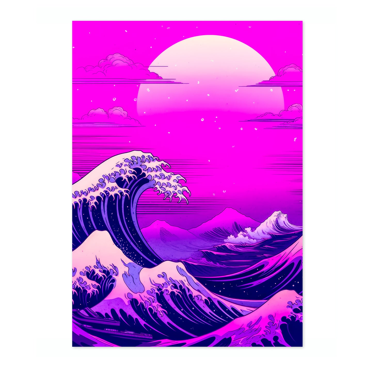 Grote golf bij schemering