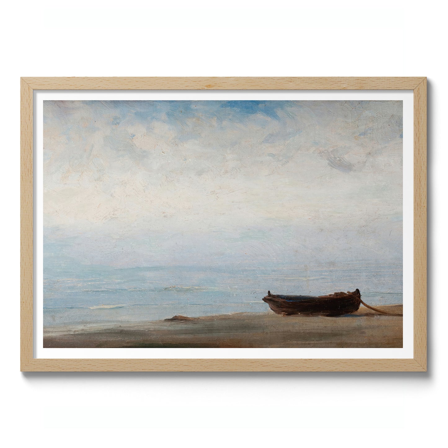 Plage avec des bateaux