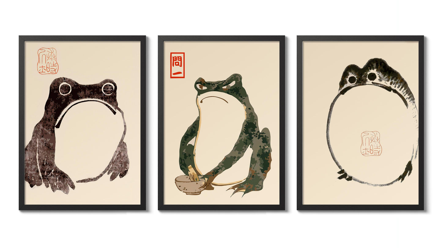 Matsumoto Hoji Frogs - Set of 3