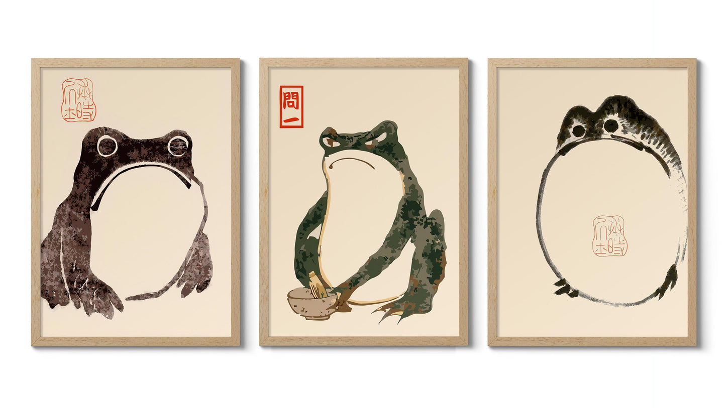 Matsumoto Hoji Frogs - Set of 3
