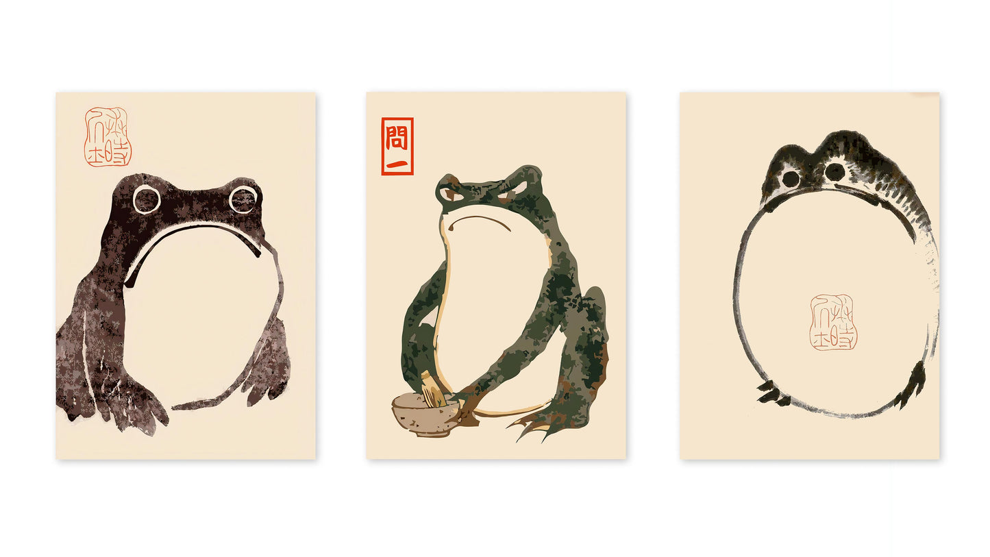 Matsumoto Hoji Frogs - Set of 3