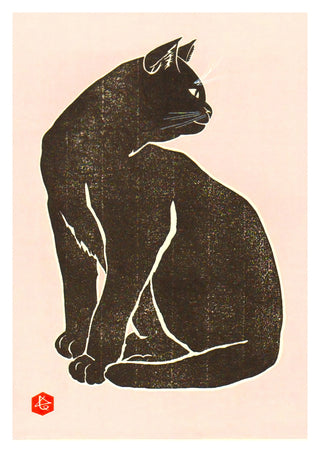 Black Cat print