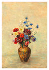 Fleurs dans un vase print