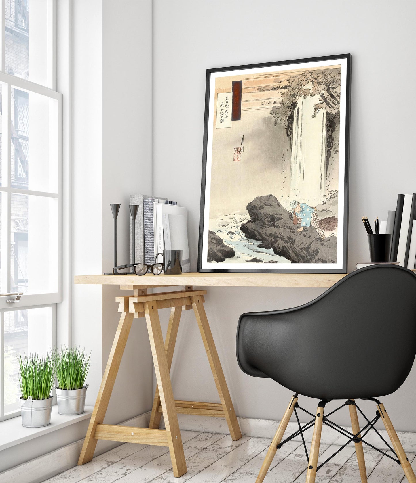 Drawing Water from the Yoro Waterfall