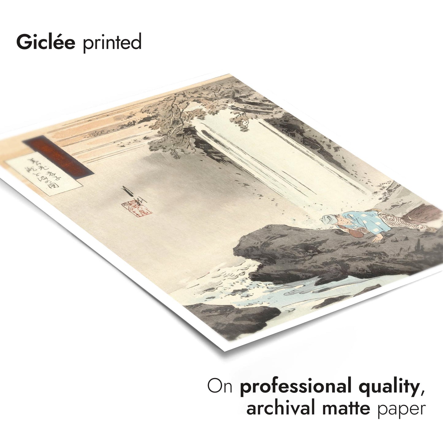 Drawing Water from the Yoro Waterfall