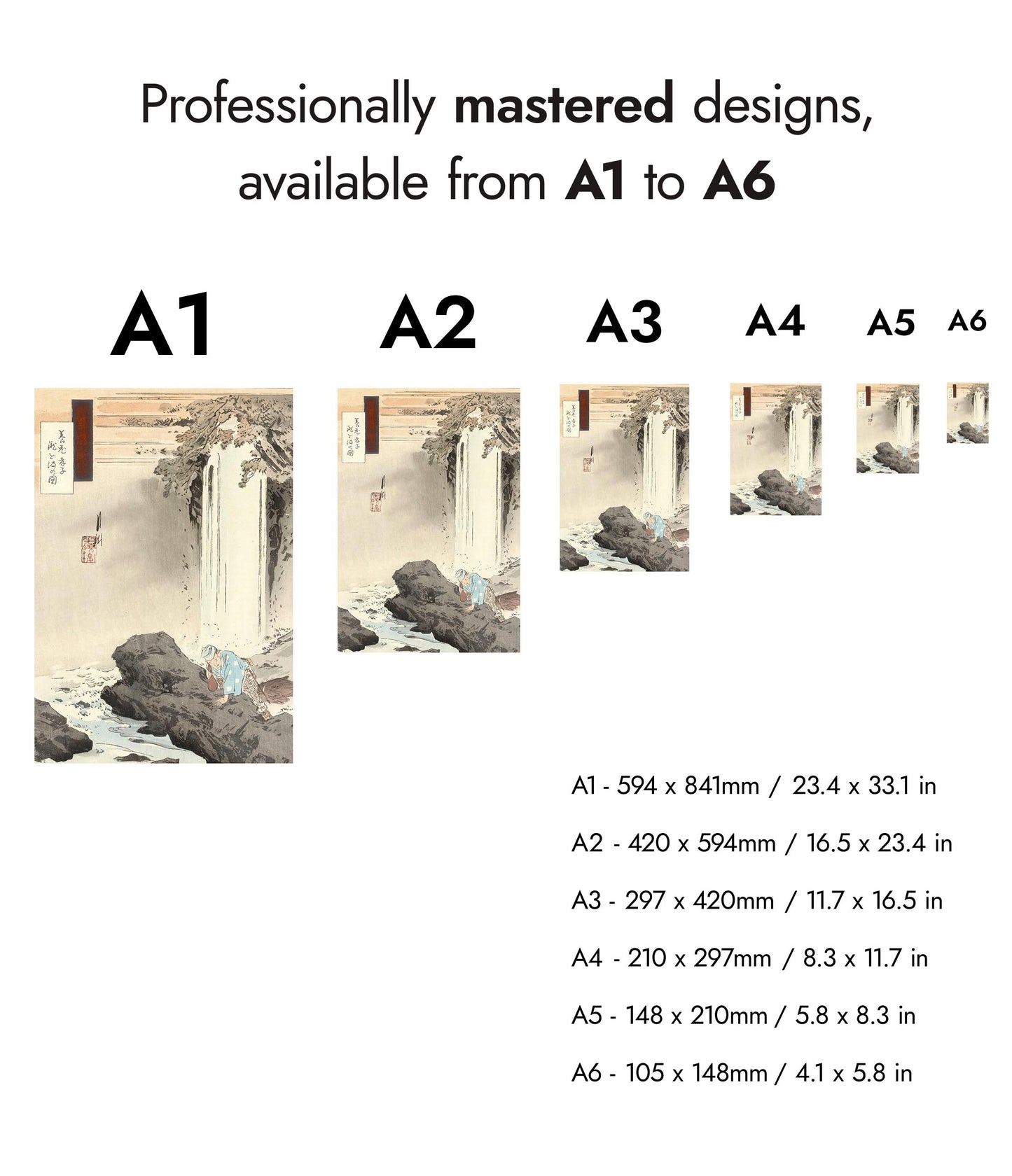 Drawing Water from the Yoro Waterfall