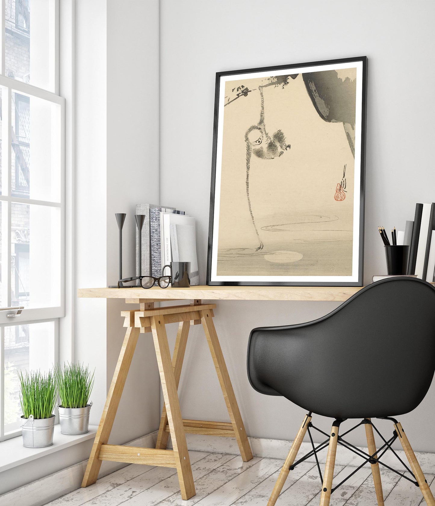 Monkey Reaching for the Moon