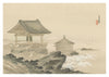 Shrine on the Lake at Mount Fuji print