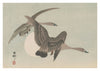 Two Geese in Flight & Full Moon print