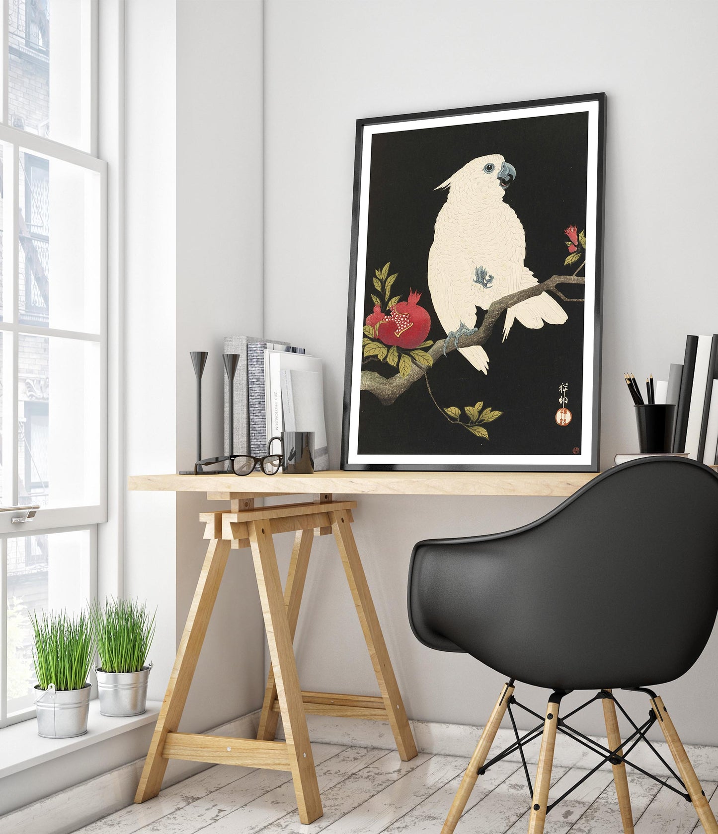 Cockatoo & Pomegranate