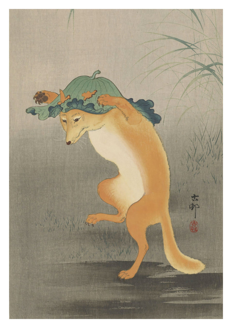 Tanzender Fuchs - Print Only frame