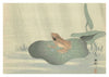 Frog on Lotus Leaf print