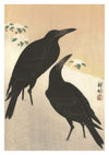 Krähen im Schnee print