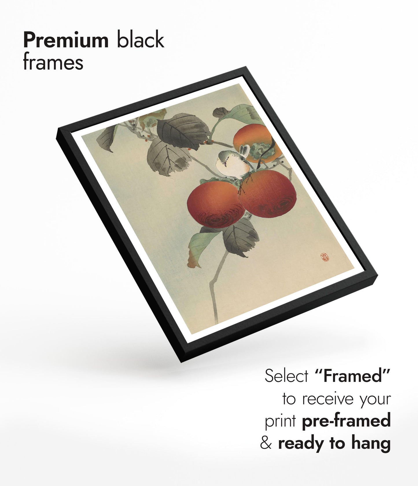 Nötkråka ovanpå persimonträdet