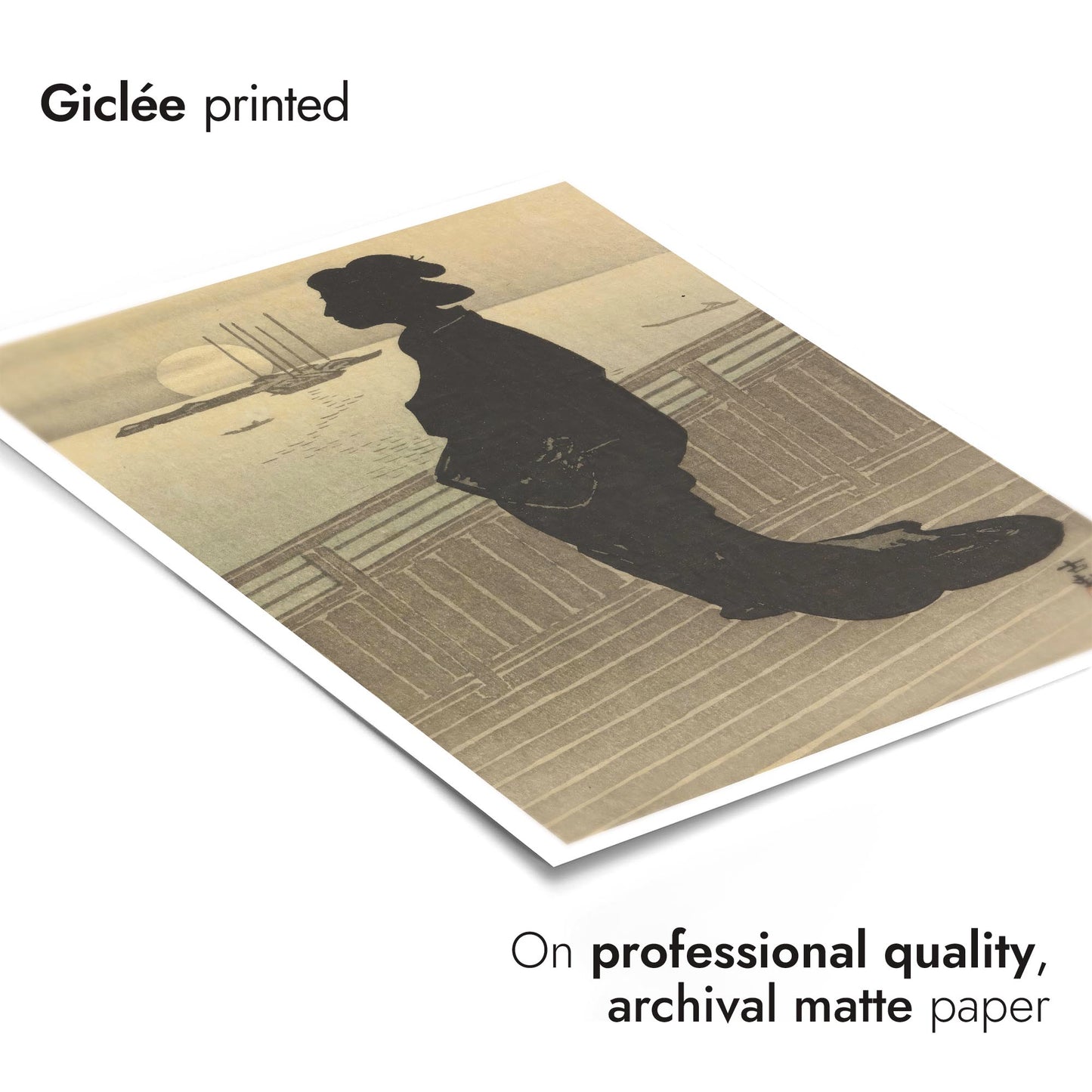 Gesilhouetteerde courtisane