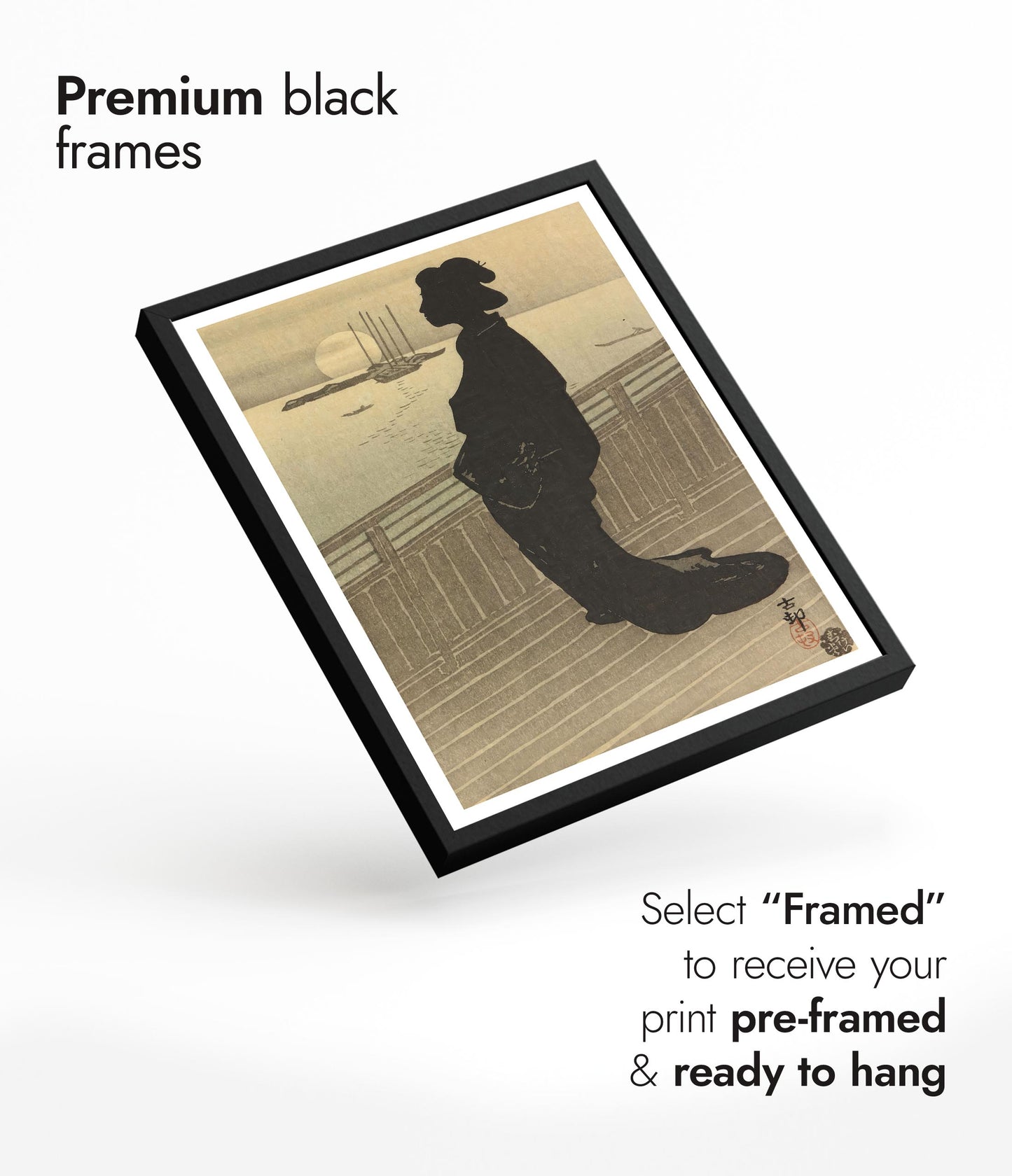 Gesilhouetteerde courtisane