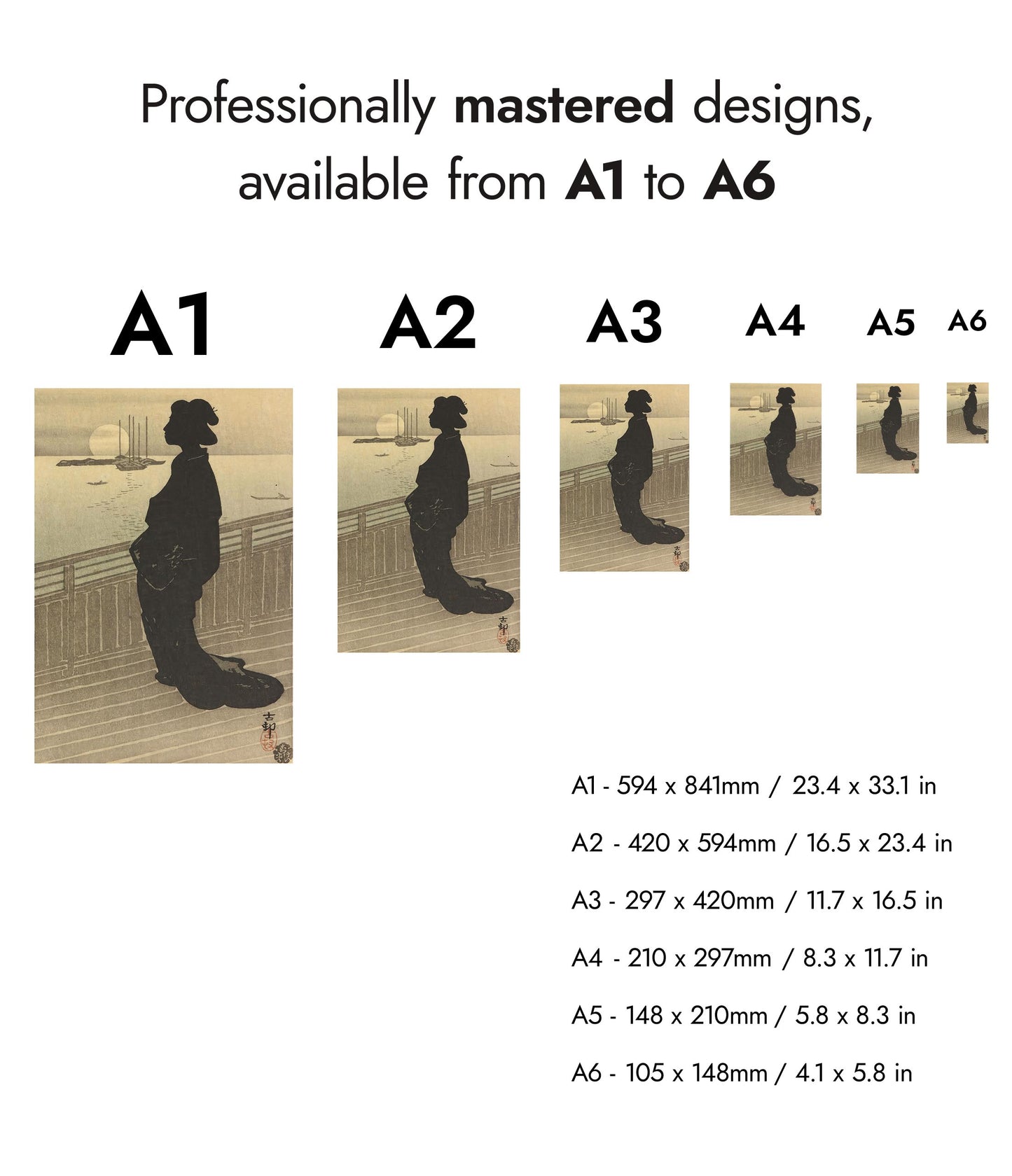 Gesilhouetteerde courtisane