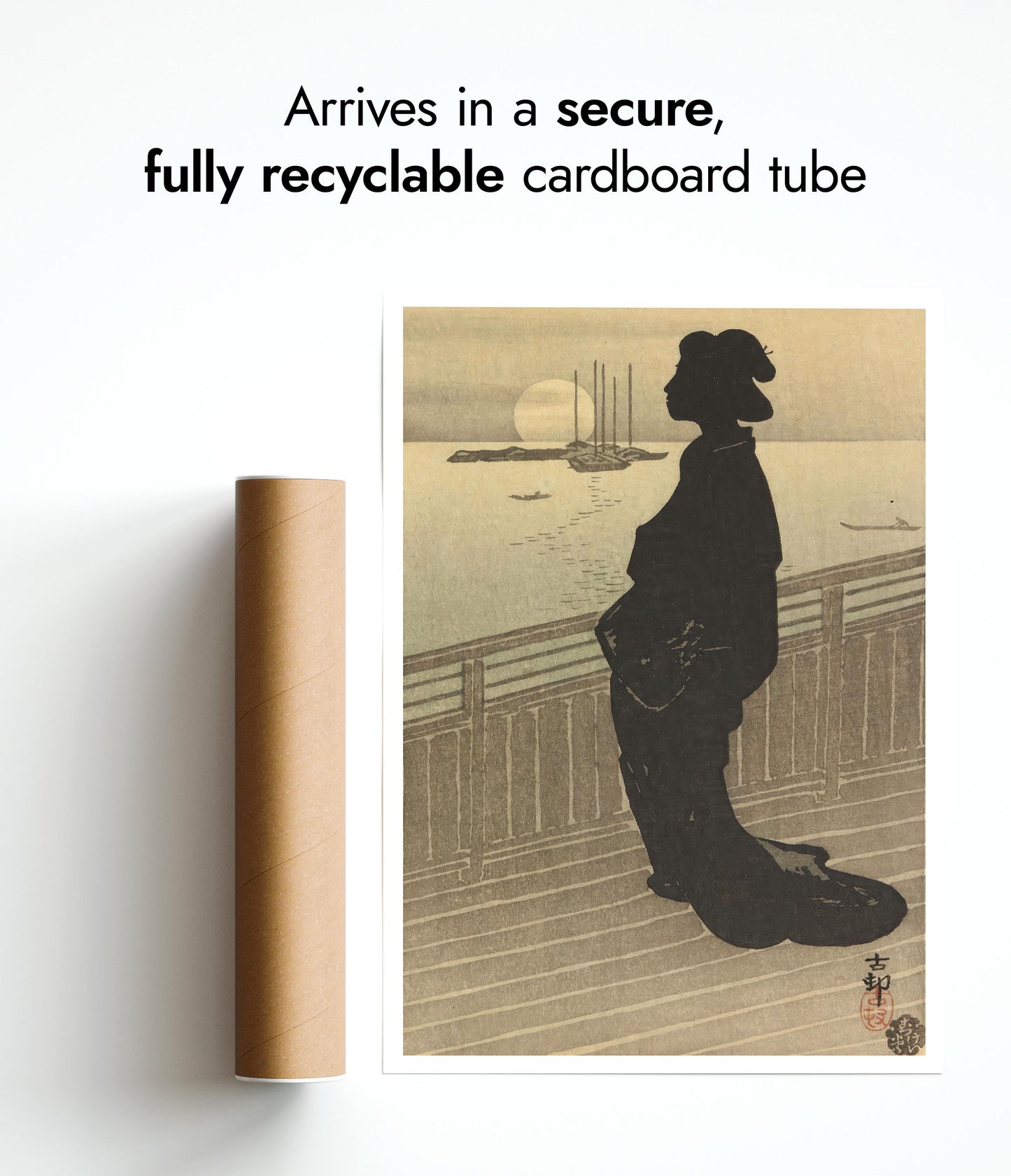 Gesilhouetteerde courtisane