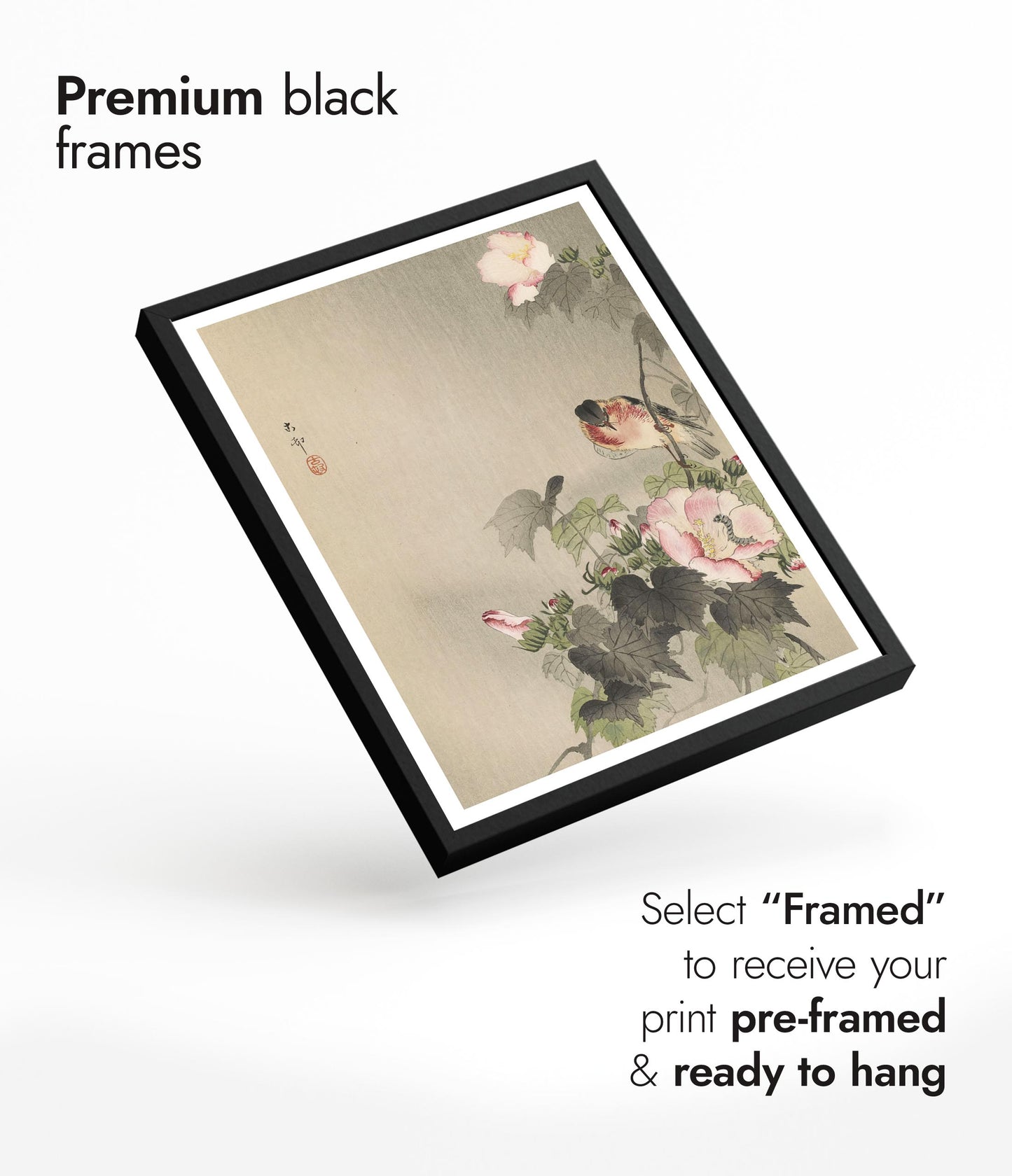 Sädesärla sittande på blommande gren