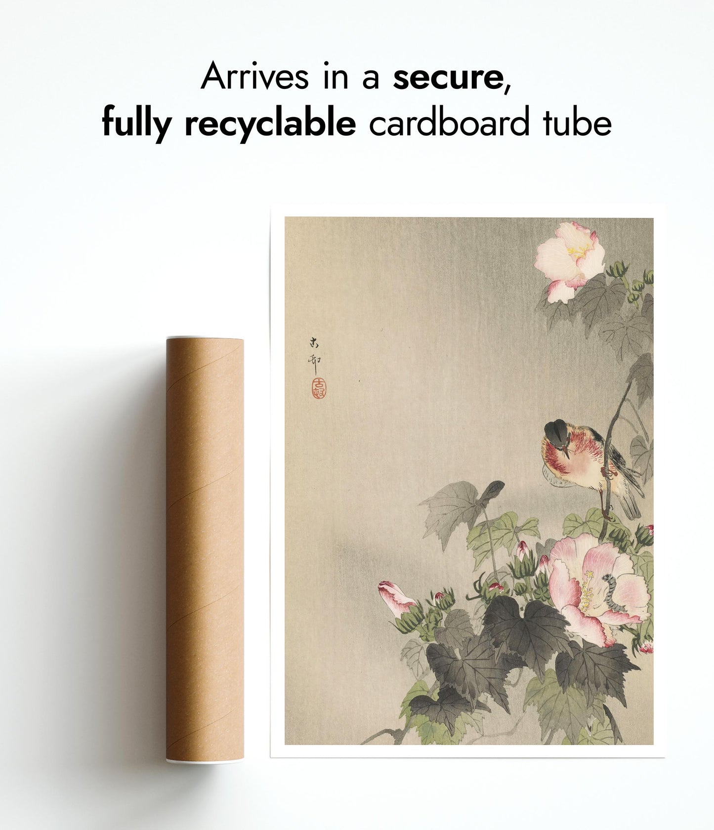 Sädesärla sittande på blommande gren