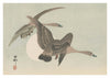 Two Geese in Flight and Full Moon print