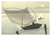 Fishing Boats at Full Moon print