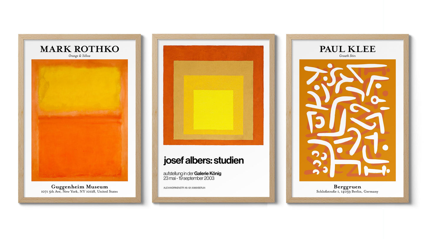 Orange - Ensemble de 3