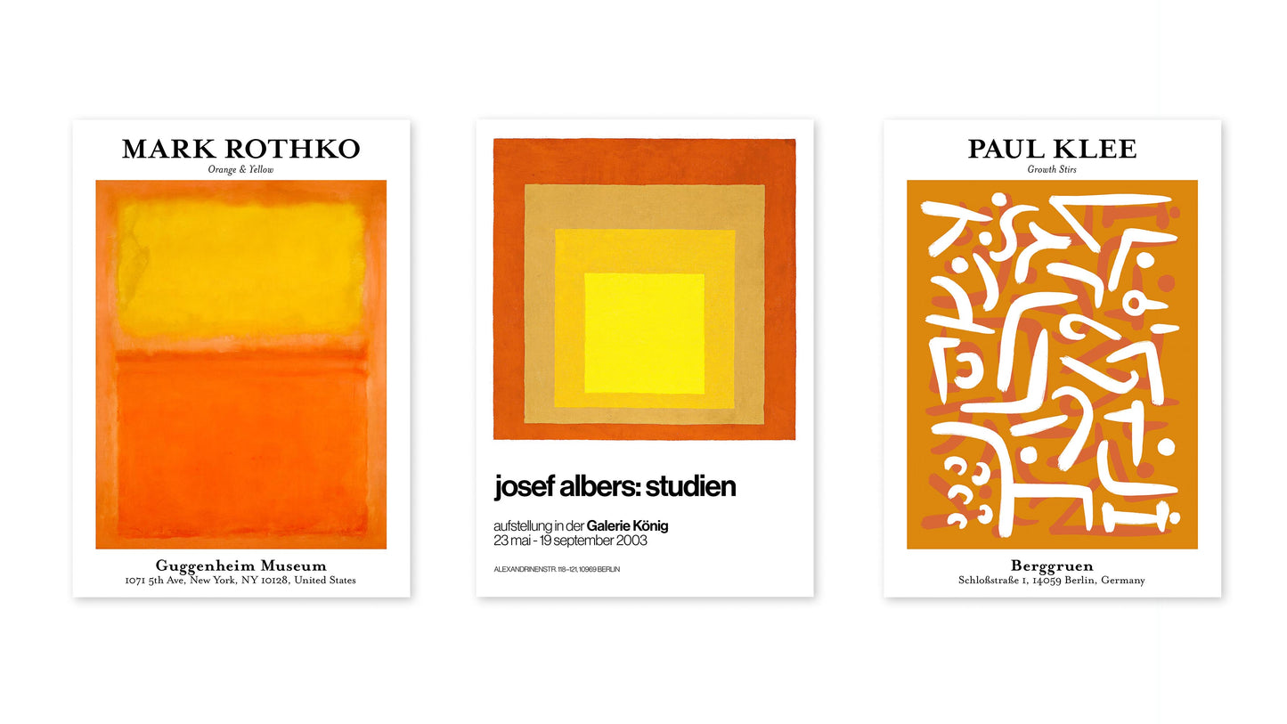 Orange - Ensemble de 3