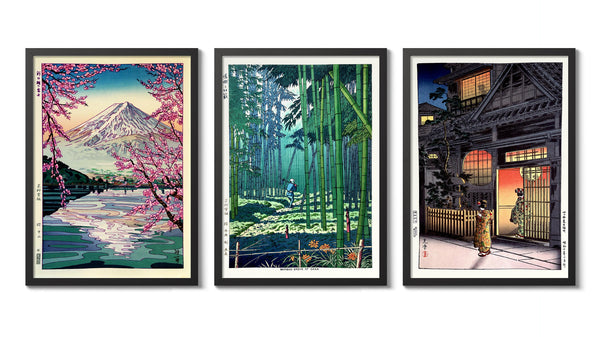 Japanese Woodblock - Set of 3