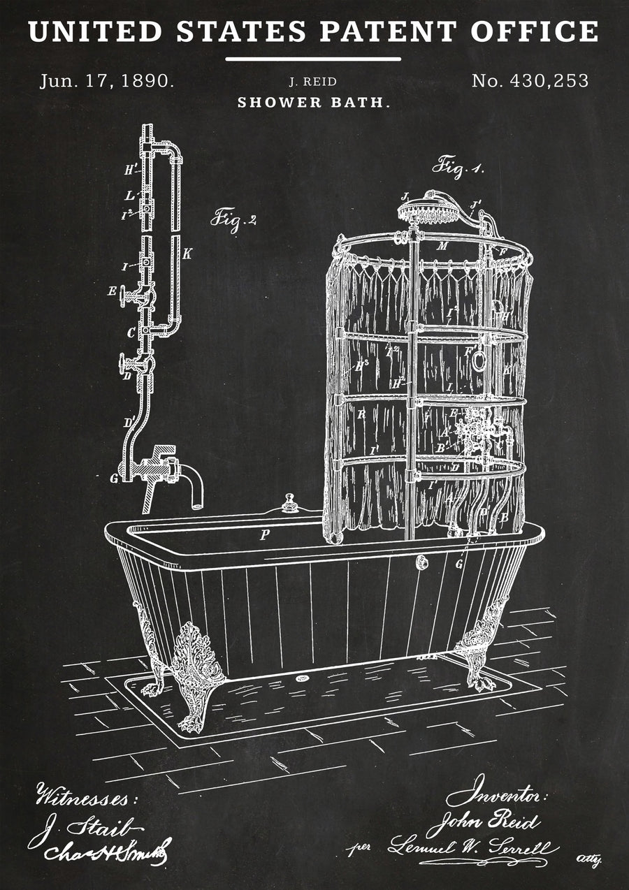 Bain-douche - Print Only frame