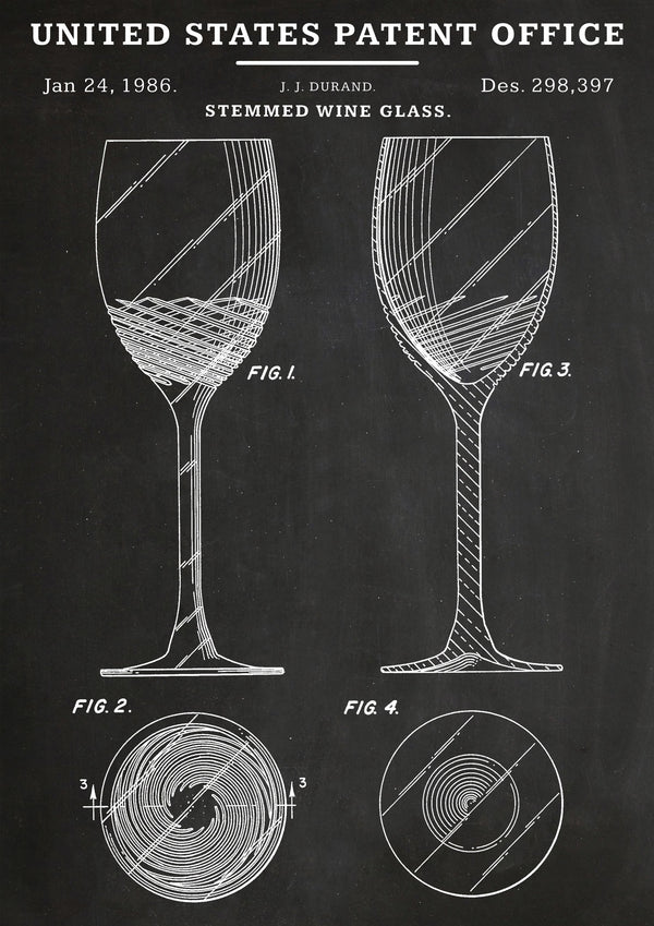 Stengel wijnglas