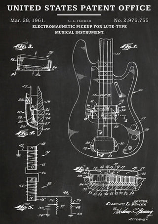 Micro de guitare basse print