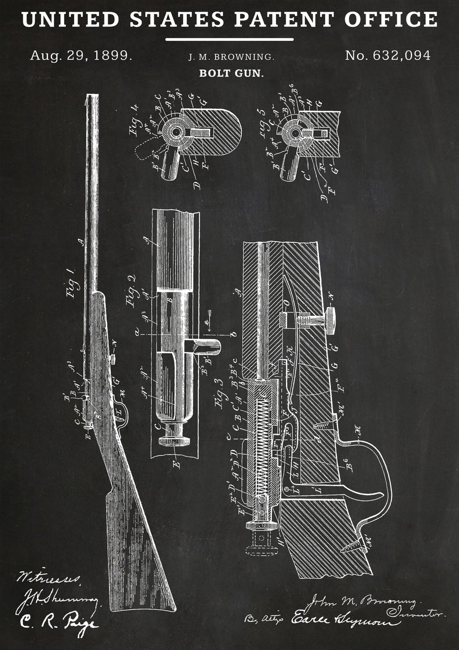 Pistolet à décharge - Print Only frame