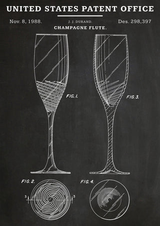 Champagne Flute print