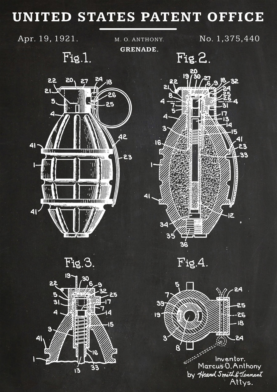 Grenade - Print Only frame