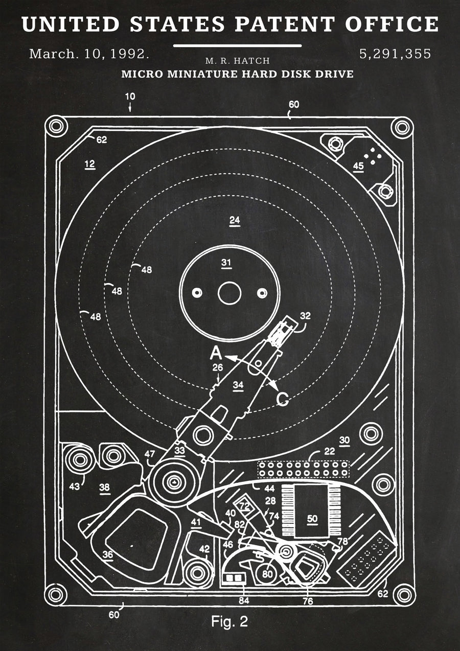 Hårddisk - Print Only frame