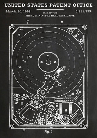 Hard Disk Drive print