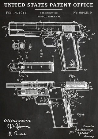 Pistol Firearm print