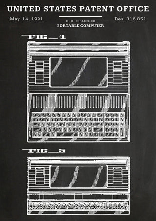 Portable Computer print