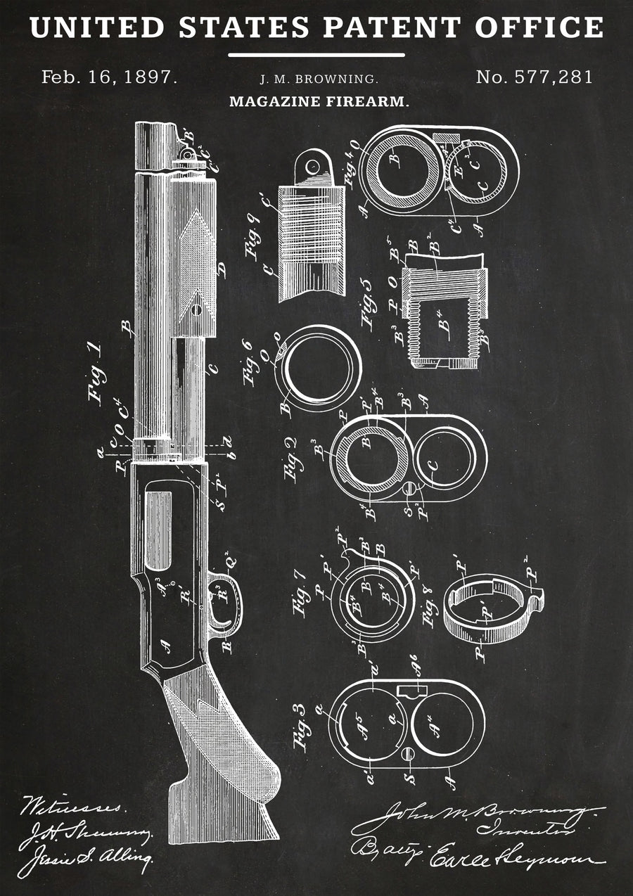 Fusil à pompe - Print Only frame