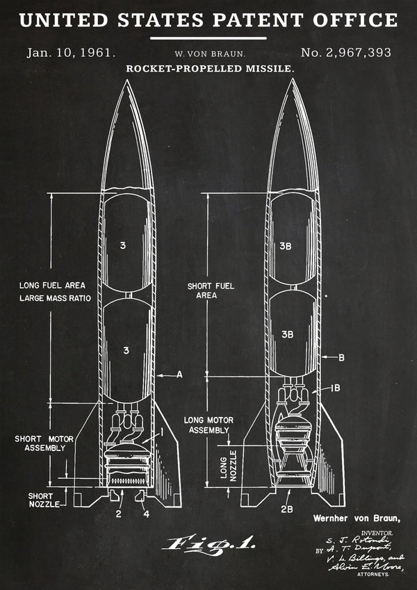 Missile propulsé par fusée