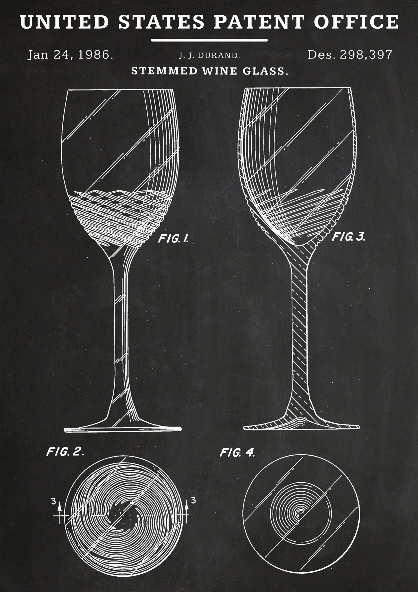 Stemmed Wine Glass