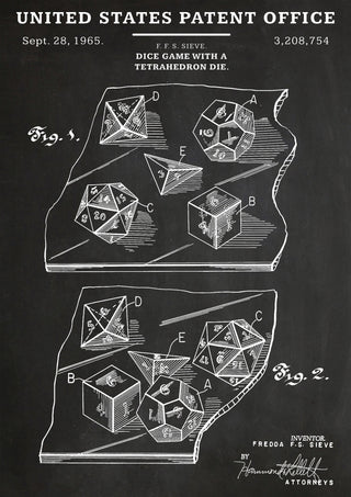 Dé à tétraèdre print